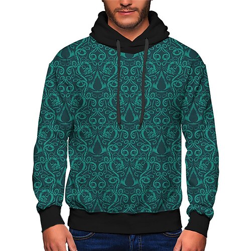 

Men's Unisex Hoodie Pullover Hoodie Sweatshirt Graphic Prints Pocket Print Hooded Sports Outdoor Daily Sports 3D Print Basic Casual Hoodies Sweatshirts Long Sleeve Blue