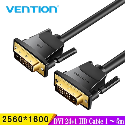 

Vention D24 1 DVI Cable DVI to DVI Male to Male Video Cable 3m/1m/2m 5m for Computer Projector Laptop TV Monitor