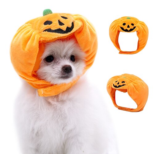 

Creative Universal Pet Hat Funny Pumpkin Hat Cat Headgear Cute Fashion Transformation Pet Headwear