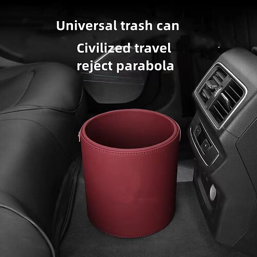 

1pcs Car Backseat Trash Can Durable In the middle of the seat Vehicle Seat Leather For universal