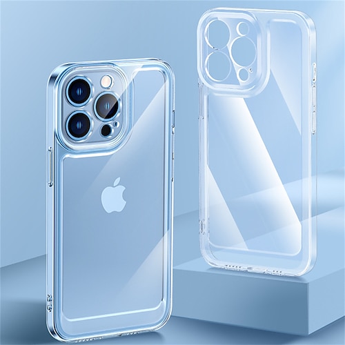 

Phone Case For Apple Classic Series iPhone 13 Pro Max 12 11 SE 2022 X XR XS Max 8 7 Bumper Frame Transparent Soft Edges Transparent TPU