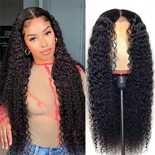 

Invisible HD Transparent Glueless Lace Wig Jerry Curly 5x5 Closure Wigs