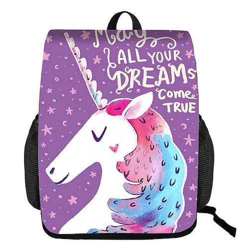 

New Unicorn Student Schoolbag Creative Replacement Backpack Polyester Large-capacity Backpack
