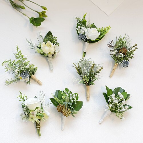 

Wedding wrist flowers Boutonnieres Wedding / Wedding Party Artificial Flower Modern Contemporary