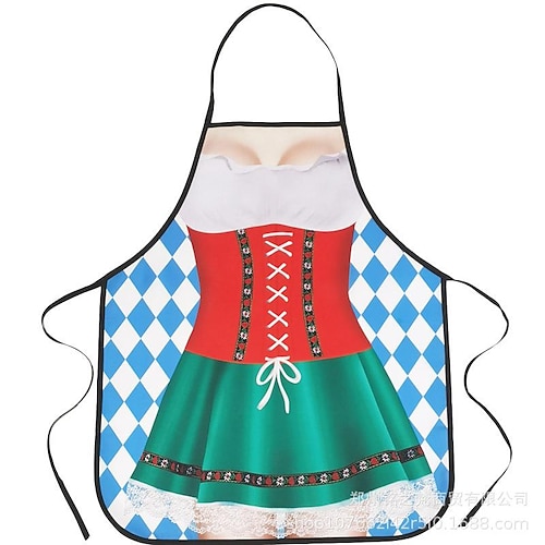 

Happy Oktoberfest Apron Cooking Apron,BBQ Apron, Waterproof Apron with Adjustable Neck Strap, Gardening, Party Baking