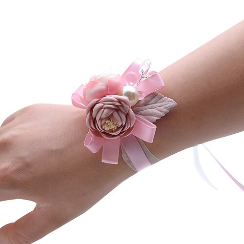 

Wedding wrist flowers Fabric Wedding Party Polyester / Polyamide Modern Contemporary