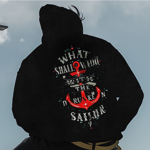 

Men's Pullover Hoodie Sweatshirt Hooded Graphic Letter Print Sports Outdoor Daily Sports Hot Stamping Basic Designer Hoodies Sweatshirts Long Sleeve Black / Spring / Fall