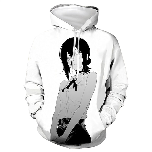 

Chainsaw Man Reze Hoodie Cartoon Manga Anime Front Pocket Graphic Hoodie For Women's Adults' 3D Print 100% Polyester