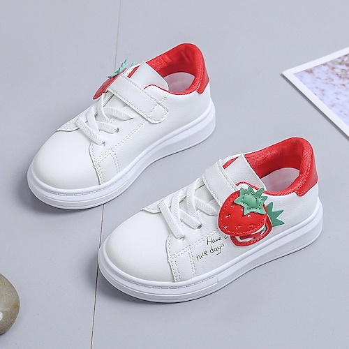 

Boys Girls' Sneakers School Shoes PU School Shoes Big Kids(7years ) Little Kids(4-7ys) Rosy Pink Red Fall Spring