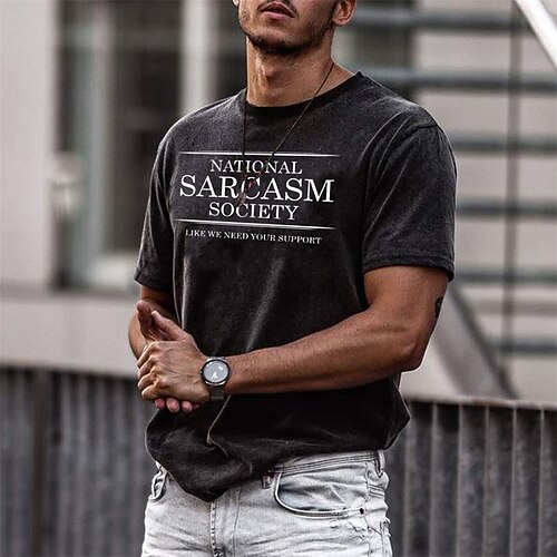 

Men's Unisex T shirt Tee Hot Stamping Graphic Prints Letter Crew Neck Street Daily Print Short Sleeve Tops Designer Casual Big and Tall Sports Black / Summer / Summer
