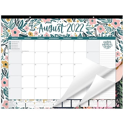 

Bloom Daily Planners 2022-2023 Academic Year Desk or Wall Calendar - 21 x 16 Large Monthly Organizer Pad (August 2022 - July 2023) Desktop Blotter - Seasonal