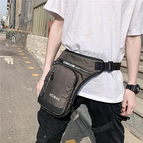 

Men's Unisex Sling Shoulder Bag Oxford Cloth Zipper Solid Color Metallic Daily Outdoor Green Black Blue Gray