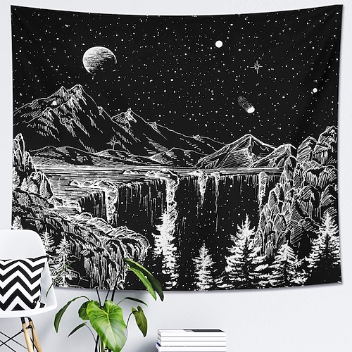 

Wall Tapestry Art Decor Blanket Curtain Picnic Tablecloth Hanging Home Bedroom Living Room Dorm Decoration Polyester Fantasy Tree