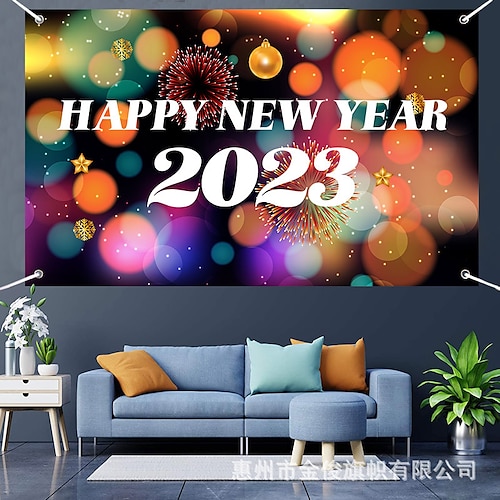 

1pcs New Year Festival / Party Banner Garland for Gift Decoration Party 7043 inch Fabric