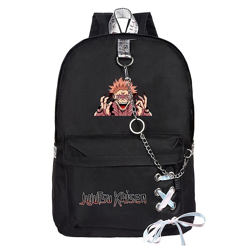 

Spell Back to the War Schoolbag Anime Peripheral Backpack Cartoon Lace Canvas Bag Student Chain Casual Schoolbag