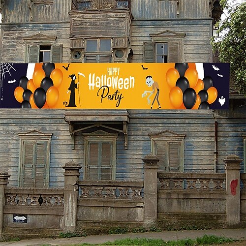 

1pcs Halloween Christmas Birthday Gift Tree Pumpkin Banner Garland for Gift Decoration Party 11819.3 inch Fabric