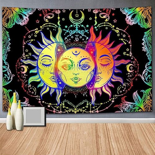 

Tarot Divination Wall Tapestry Art Decor Blanket Curtain Hanging Home Bedroom Living Room Decoration Mysterious Bohemian