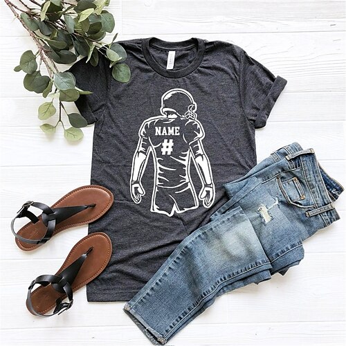 

Women's T shirt Tee Graphic Casual Weekend Painting T shirt Tee Short Sleeve Print Round Neck Basic White Black Gray S