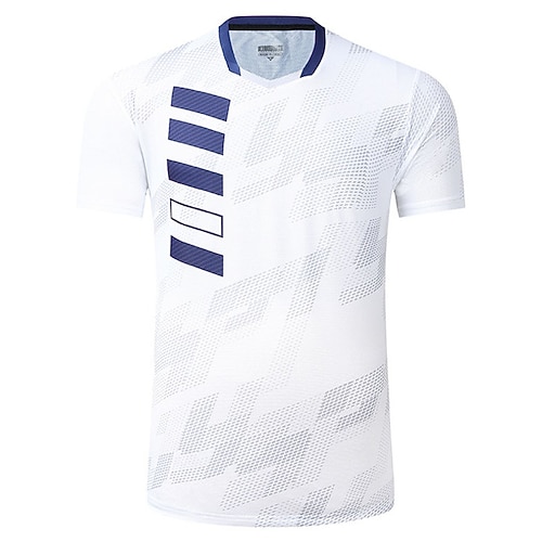 

Men's Tennis Shirt Athletic Shirt Breathable Quick Dry Moisture Wicking Short Sleeve T Shirt Regular Fit V Neck Printed Summer Gym Workout Tennis Badminton / Micro-elastic / Lightweight