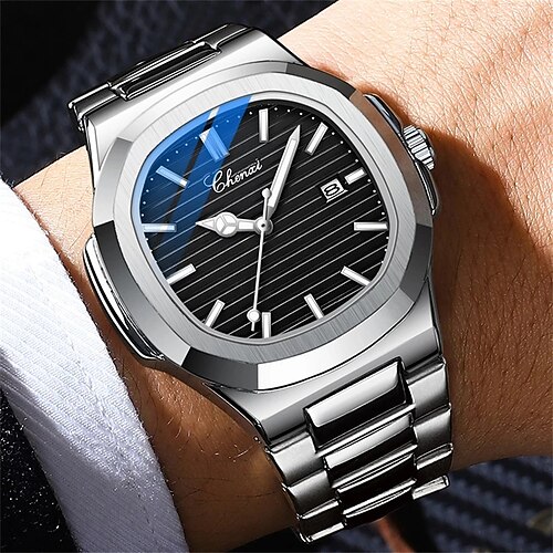 

CHENXI Men's Watches Business Clock Quartz Men Watch Stainless Steel Waterproof Luminous Man Wristwatches