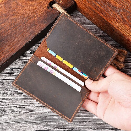 

Credit Card Holder Wallet Car Registration and Insurance Holder Leather Name Card Holder Professional Multi Credit Card Protector for Women Men