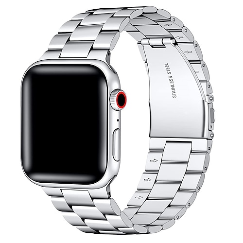 

Pulseira de Corrente Compatível com Pulseira Apple Watch 38mm 40mm 41mm 42mm 44mm 45mm 49mm Fivela Masculino Impermeável Aço Inoxidável pulseira de substituição para Série iwatch Ultra 8 7 6 5 4 3 2