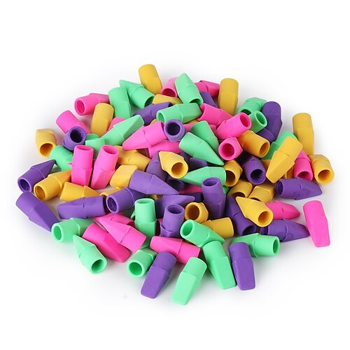 

Pencil Top Erasers Cap Erasers 100 Pack