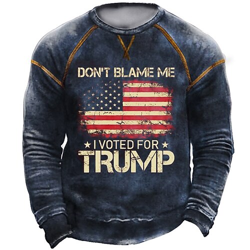 

Men's Unisex Sweatshirt Pullover Graphic Prints National Flag Print Daily Sports Holiday 3D Print Casual Streetwear Hoodies Sweatshirts Navy Blue