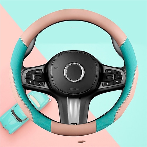 

1 PCS Leather Car Steering Wheel Cover Fashion design Universal Fit For 15""~15""1/2