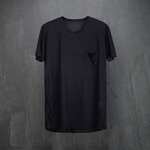 

Men's T shirt Tee Solid Color Crew Neck Street Casual Short Sleeve Tops Basic Fashion Classic Comfortable White Black Blue / Summer