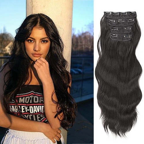 

Long Wavy Wig for Women Synthetic Headband Wigs Density Body Wave Headband Wig Full Ends Glueless Headband Wigs Heat Resistant