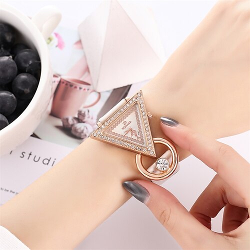 

Quartz Watch for Women Analog Quartz Stylish Casual Fashion Diamond Creative Large Dial Metal Leather Fashion