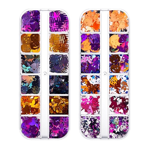 

Halloween Series Sequins Soft Pottery Slime Crystal Mud Filled Children's Diy Handmade Material Nail Jewelry