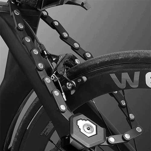 

Hamburger Lock Foldable Chain Lock Bicycle Lock Hamburger Lock Anti-Theft Device Security Folding Lock Bike Lock Bicycle