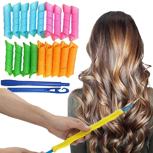 

20 PCS Portable Magic Hair Curler Hair Styling Accessories Hair Curlers Non-Damaging Wave Formers Styling Tool DIY Hair Rollers