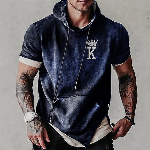 

Men's Unisex Pullover Hoodie Sweatshirt Blue Army Green Dark Gray Hooded Graphic Prints Poker Print Sports & Outdoor Daily Sports 3D Print Streetwear Designer Casual Spring & Summer Clothing Apparel