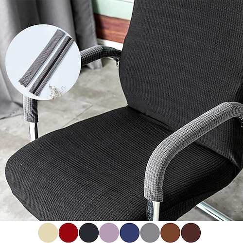 

Stretch Office Chair Armrest Cover Pads Slipcover Elastic, Comfy Gaming Chair Arm Rest Covers for Elbows and Forearms Pressure Relief