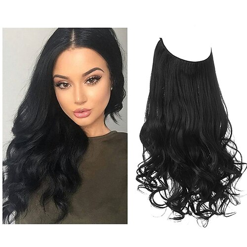 

Bouncy Curl Synthetic Hair Long Hair Extension Clip In / On 1pc / pack Soft Women's Girls'