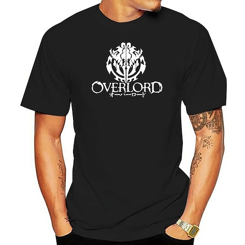 

Inspired by Overlord Momonga Ainz Ooal Gown T-shirt Cartoon Manga Anime Classic Street Style T-shirt For Men's Women's Unisex Adults' Hot Stamping 100% Polyester