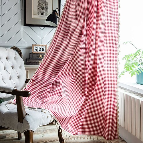 

Semi-Blackout Window Curtains 1 Panel Darkening Curtains for Living Rooms Bedrooms for Easy Hanging