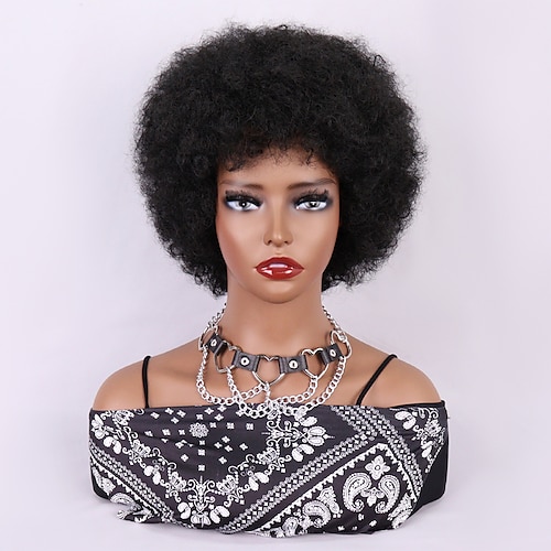 

Synthetic Wig Demacia Curly Bouncy Curl Bob Wig 10 inch Black Synthetic Hair 10 inch Women's Cosplay Funny Party Black / Daily Wear / Daily