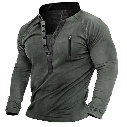 

Men's Sweatshirt Pullover Button Up Hoodie Blue Light gray Dark Gray Brown Standing Collar Graphic Prints Zipper Casual Daily Sports 3D Print Vintage Streetwear Designer Fall Spring & Fall Clothing