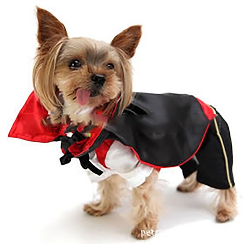 

Festival Pet Clothes Funny Holiday Clothes Vampire Suit Cloak Dog Clothes Transformed