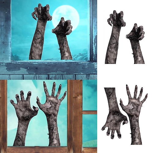 

Devil's Hand Halloween Horror Sticker Cross-border Halloween PVC Wall Sticker