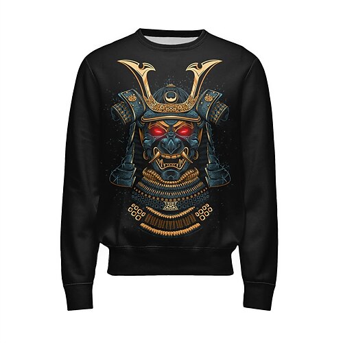 

Hombre Unisexo Sudadera Pull-over Negro Cuello Barco Estampados Estampado Diario Deportes Festivos Impresión 3D Ropa de calle Casual Grande y alto Primavera Otoño Ropa Sudaderas con capucha