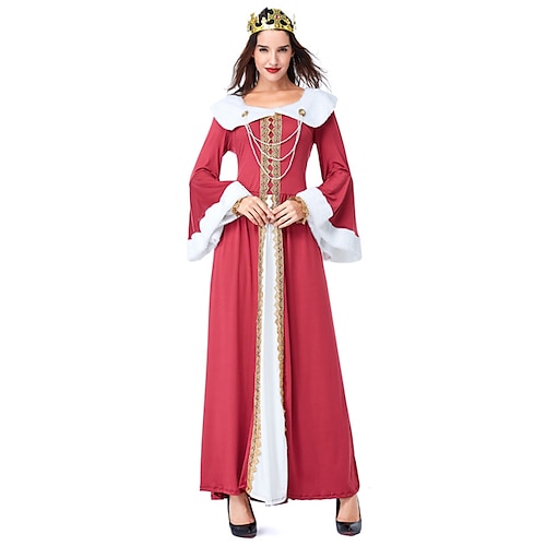 

More Costumes Dress Cosplay Costume Masquerade Adults' Women's Masquerade Festival / Holiday Polyster Red Women's Easy Carnival Costumes Solid Colored