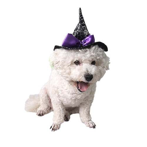 

Pet Ghost Festival Halloween Headwear Teddy Dog Starry Magic Hat Cat Hat
