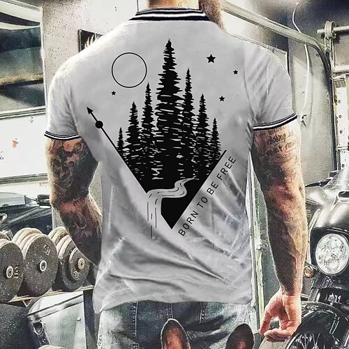 

Men's T shirt Tee Solid Color Graphic Crew Neck White Black Short Sleeve Outdoor Casual Tops Casual / Sports