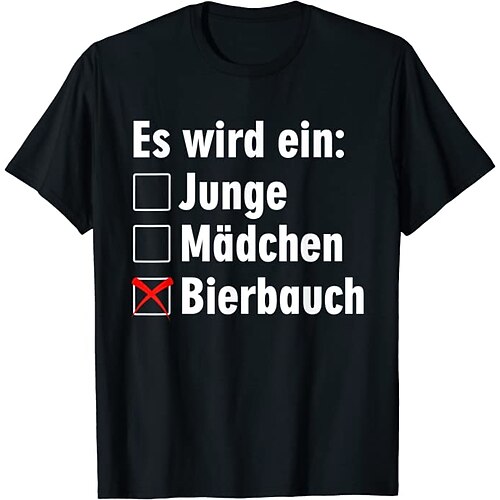 

Women's T shirt Tee Text Casual Weekend Oktoberfest Costume Painting T shirt Tee Short Sleeve Print Round Neck Basic Black Gray Pink S