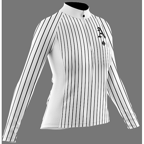 

Women's Cycling Jersey Long Sleeve Bike Jersey with 3 Rear Pockets Mountain Bike MTB Road Bike Cycling Breathable Ultraviolet Resistant Quick Dry Grey Polyester Sports Clothing Apparel / Stretchy